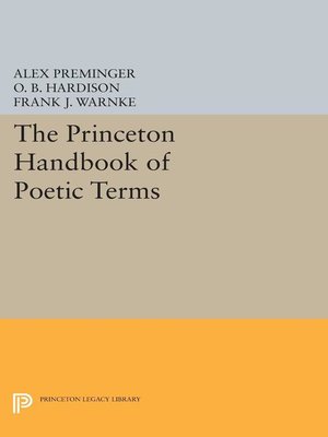 cover image of The Princeton Handbook of Poetic Terms